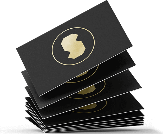 foiled velvet luxury business cards