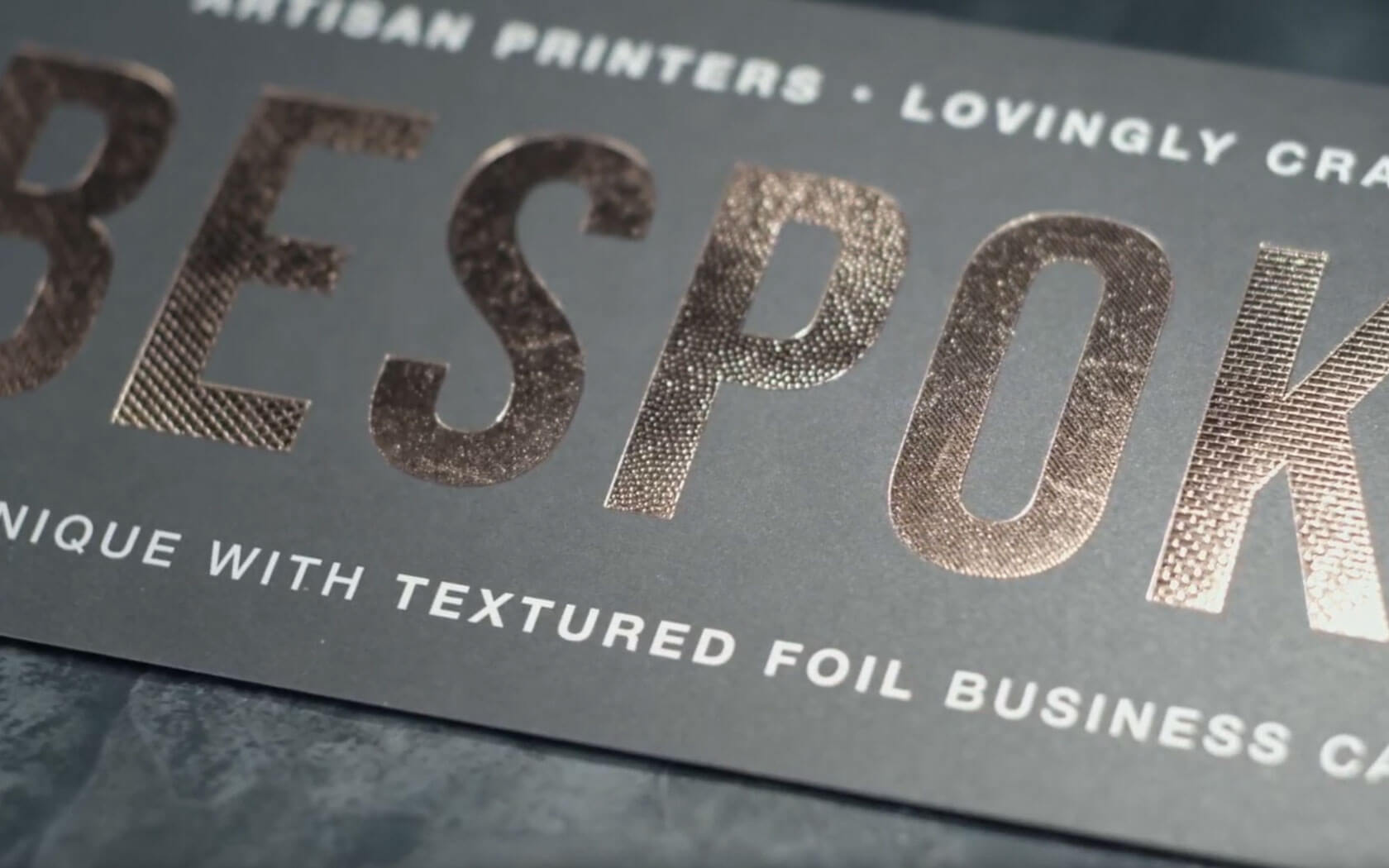 Textured Foil Business Cards